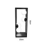 Luminária De Mesa Screen Na Cor Preto Com Globo Branco Fosco