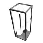 Luminária De Mesa Screen Na Cor Preto Com Globo Branco Fosco