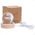 Luminária De Mesa Sistema Solar 3d Em Cristal Usb
