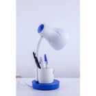 Luminária De Mesa Spiralle Azul Porta Lápis E27 Bivolt