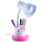 Luminária De Mesa Spiralle Pink Porta Lápis E27 Bivolt