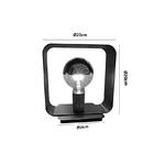 Luminária De Mesa Square Para Salas E Quartos Cor Preto Com A