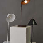 Luminária de Mesa Tarsila Com Cúpula Articulada Marrom Cortem