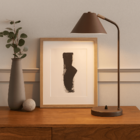 Luminária de Mesa Tarsila Com Cúpula Articulada Marrom Cortem