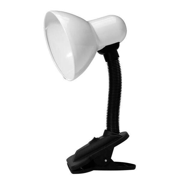 Luminária De Mesa Taschibra Tlm05 E27 Articulável Garra Branc