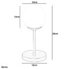 Luminária De Mesa Touch Abajur Orby Branco