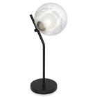 Luminária De Mesa Touch Aro Jabuticaba Globo Harmony Preto