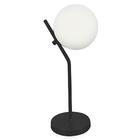 Luminária De Mesa Touch Aro Jabuticaba Globo Orby Preto