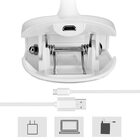 Luminaria De Mesa Touch Sem Fio 14 Leds Articulavel Com Clip