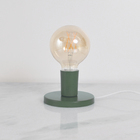 Luminária de Mesa Verde Alumínio e Aço Hitech Attena