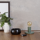 Luminária de Mesa Verde Alumínio e Aço Hitech Attena