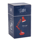 Luminária de Mesa Vermelha Metal Desk Lamp Gmh