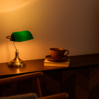 Luminária de Mesa Vidro Verde Inglesa GMH