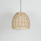 Luminária De Palha Aramada Balão