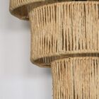 Luminária De Palha Aramada Boho