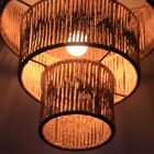 Luminária De Palha Aramada Boho