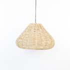 Luminária De Palha Aramada Diamante - P