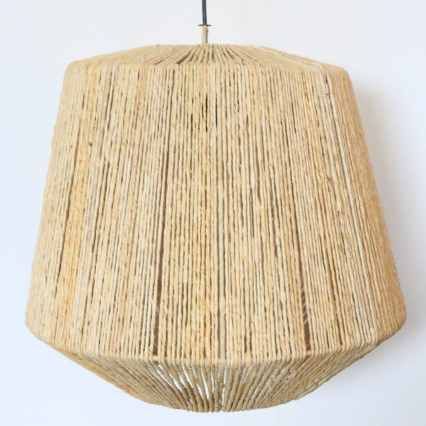 Luminária De Palha Aramada Enseada G - 40x50cm