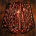 Luminária De Palha Aramada Enseada G - 40x50cm