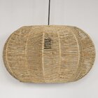 Luminária De Palha Aramada Flor G - 30 X 52cm