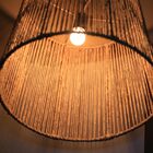 Luminária De Palha Aramada G