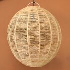 Luminária De Palha Aramada Juréia G - 51x51cm