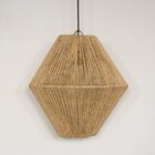 Luminária De Palha Aramada Pirâmide G - 40cm