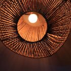 Luminária De Palha Aramada Pirâmide P - 30cm