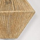 Luminária De Palha Aramada Pirâmide P - 30cm