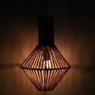 Luminária De Palha Aramada Puruba