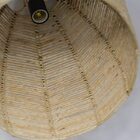 Luminária De Palha Aramada Sino - 40cm