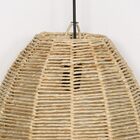 Luminária De Palha Aramada Sino - 40cm