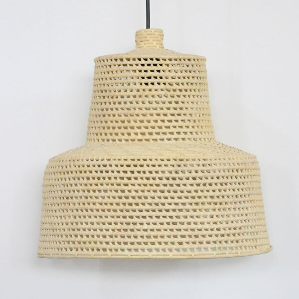 Luminária De Palha De Carnaúba Boho Castelo - G