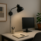 Luminária de Parede Arandela Articulada Agnes Preta