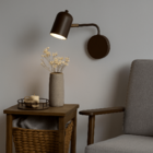 Luminária de Parede Arandela Articulada Anne Marrom