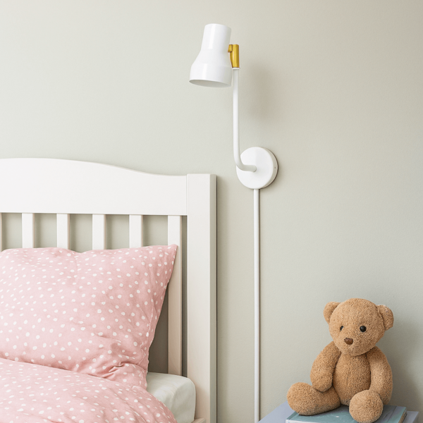 Luminária de Parede Arandela Articulada Carolee Branca