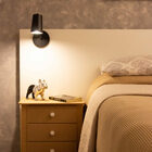 Luminária de Parede Arandela Articulada Clara Preta