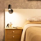 Luminária de Parede Arandela Articulada Clara Preta