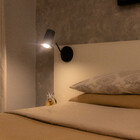 Luminária de Parede Arandela Articulada Clara Preta