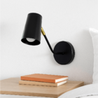 Luminária de Parede Arandela Articulada Clara Preta