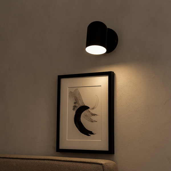 Luminária de Parede Arandela Articulada Dorothea Preta