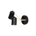 Luminária de Parede Arandela Articulada Dumas Preta