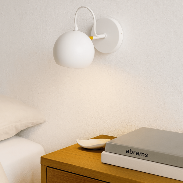 Luminária de Parede Arandela Articulada Jock Branca