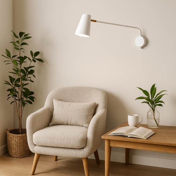 Luminária de Parede Arandela Articulada Maria Branca