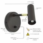 Luminária de Parede Arandela Articulada Sofhie Branca