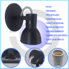 Luminaria De Parede Arandela Casa Apartamento Escritorio Loj