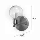 Luminária De Parede Arandela Éros Cobre Com Vidro Âmbar Para