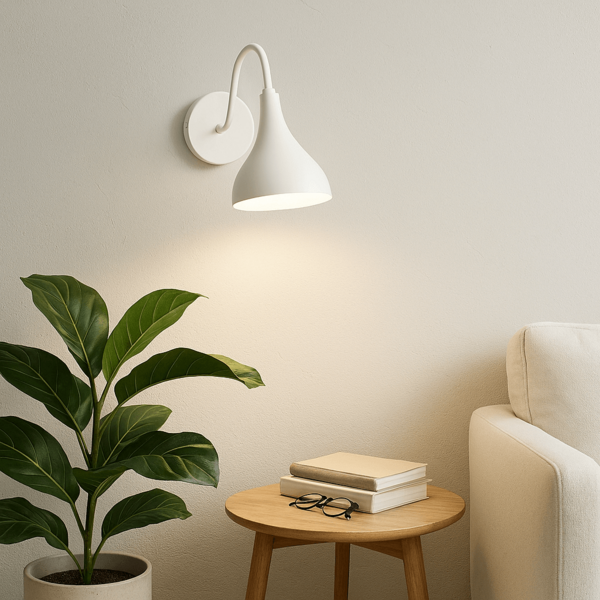 Luminária de Parede Arandela Fixa Joana Branca