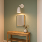 Luminária de Parede Arandela Fixa Valentina Branca