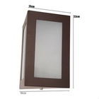 Luminária de parede triangular Arandela Marrom